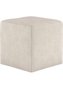 Hocker COTTA "Cuby", beige, B:40cm H:40cm T:40cm, 100% Polyester, Hocker, Hocker, Sitzw&uuml;rfel, Cube, Sitzhocker
