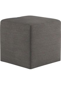 Hocker COTTA "Cuby", grau (dunkelgrau), B:40cm H:40cm T:40cm, 100% Polyester, Hocker, Hocker, Sitzw&uuml;rfel, Cube, Sitzhocker