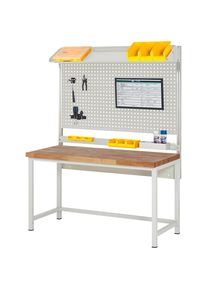 eurokraft pro Werkbank met systeemopbouw serie 8000, met systeemopbouw 2, B x D 1500 x 700 mm