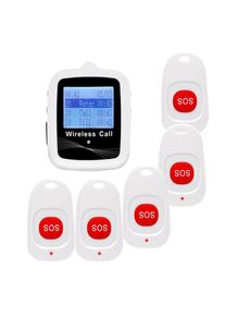 Long Range Wireless SOS Emergency Call Transmitter 433.92MHz Calling System for Elderly Care Nurse Home Clinic Hospital