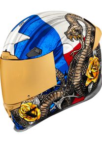 Icon Airframe Pro Tejas Libre, casque int&eacute;gral , couleur: Bleu/Blanc/Rouge , taille: M
