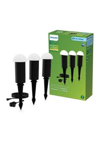 Philips Edwina Borne d&rsquo;&eacute;clairage, lot de 3, LED, 8720169386990,