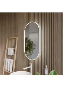 rivea Malie Armoire de toilette l: 45 H: 90 cm, avec &eacute;clairage sur le pourtour,, BR0920WH,