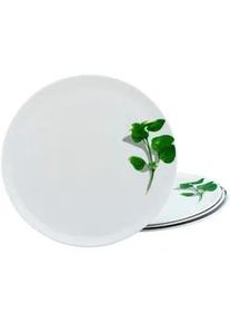 Creatable Pizzatellerset Europa Basilikum in Wei&szlig; 4-teilig