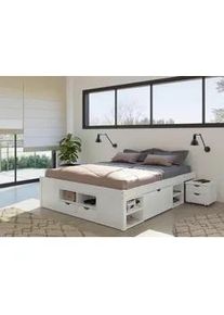 Inter Link Bettanlage Holz Till ca. 180x200 cm Wei&szlig;