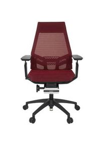 Drehstuhl Gendia Smart Black Schwarz/Weinrot