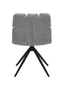 Stuhl Malu Grau Boucle drehbar Gepolstert