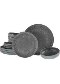 Creatable Tafelservice Uno Volcano Anthrazit, 12-teilig
