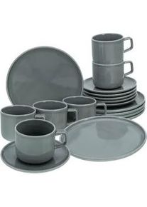 Creatable Kaffeeservice Chef Collection Grau, 18-teilig