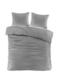 Bettw&auml;sche Ornament Hellgrau ca. 140x200cm