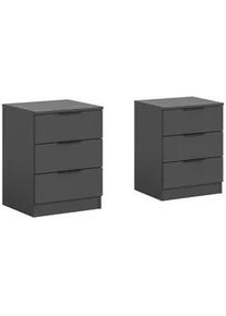 Nachtk&auml;stchenset KOPENHAGEN ca.45x60x40cm Anthrazit