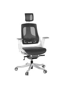 Drehstuhl Spektre Grau/Wei&szlig; ca. 67x116x54cm