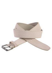 Lederg&uuml;rtel BOSS "Narun-Sd Sz35", Damen, Gr. 95, medium beige 260, Leder, unifarben, G&uuml;rtel Lederg&uuml;rtel, aus Veloursleder, Made in Italy