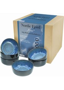 M&uuml;slischale Creatable "Nordic Fjord", blau, H:6cm &Oslash;:15,5cm, Steinzeug, Sch&uuml;sseln, M&uuml;slischale, Salatschale, Snackschale, &Oslash; 15,5 cm, 960 ml