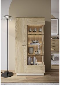 Vitrine Home Affaire, wei&szlig;, neutral, T:40cm, Schr&auml;nke, Vitrine, moderne Vitrine, Breite ca.75 cm, Eckverglasung