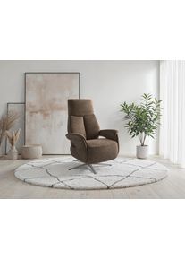 Sit & More TV-Sessel SIT & MORE "TV Lazy", braun, B:75cm H:117cm T:85cm, 100% Polyester, Sessel, TV-Sessel, zur Auswahl mit Herz-Waage-Position