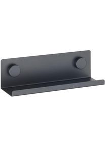 Gew&uuml;rzregal Wenko "Modell Jet", schwarz, B:25cm H:7,5cm T:7cm, Eisen, Regale, Gew&uuml;rzregal, Regal f&uuml;r die Wand, Industrial Style, pulverbeschichtetes Metall