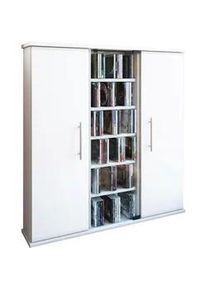 Vcm CD-Regal Santo in Wei&szlig;, B: 86 cm