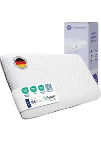 Nackenkissen WOLKENFELD "Eron Nackenst&uuml;tzkissen", wei&szlig;, B:40cm H:10cm L:60cm, Viskoschaum, Funktionskissen, Nackenkissen, Optimaler Support f&uuml;r Nacken, R&uuml;cken und Schultern &ndash; Tencel-Faser