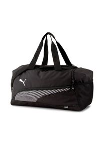 Sporttasche Puma "FUNDAMENTALS SPORTS BAG S", Damen, Gr. B/H/T: 45cm x 23cm x 26cm, schwarz (Puma schwarz), Netz, Obermaterial: 100% Polyester, unifarben, Taschen Sporttasche, sportlicher Stil, mit gepolsterten Tr&auml;gern