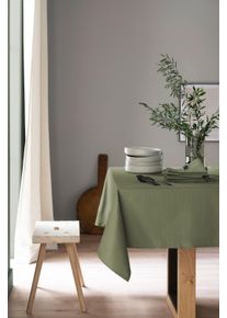 Sch&ouml;ner Wohnen Kollektion Tischdecke "Base", khaki, B:140cm L:170cm, Baumwolle, SCH&Ouml;NER WOHNEN-KOLLEKTION, Tischdecken, Tischdecke, aus reiner, sanforisierter Baumwolle