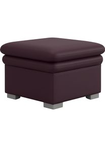 Hocker COTTA "Leandra", braun, B:65cm H:46cm T:65cm, NaturLEDER: Bitte beachten Sie, dass Lederbez&uuml;ge mehr N&auml;hte aufweisen als Stoffbez&uuml;ge.;Kunstleder Softlux;NaturLEDER (echtes Rindsleder) im Sitz. Korpus in passendem Kunstleder Softlux bezogen;Luxus-Microfaser (100% Polyester), Hocker, Hocker, Polstergarnitur, auch als Set erh&auml;ltlich