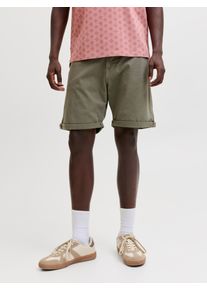 Jack & Jones Chinoshorts JACK & JONES "JPSTRICK ALLEN ICON SHORTS SRT SN", Damen, Gr. XXL, N-Gr, dusty olive, Web, Obermaterial: 97% Baumwolle, 3% Elasthan, regular fit normal, Hosen Chinoshorts