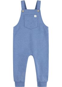 Latzhose LEVI'S KIDS "POCKET FRONT KNIT OVERALL", Jungen, Gr. 2 (62), N-Gr, blau (atlantic htr), Sweatware, Obermaterial: 67% Baumwolle, 28% Polyester, 5% Elasthan, meliert, lang, Hosen Latzhose, UNISEX aus softer Sweatqualit&auml;t