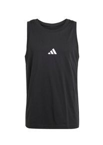 Duże Rozmiary - Adidas - Jednokolorowy tank top z haftowanymi paskami z logo - XXL