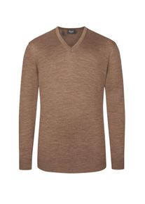 Duże Rozmiary - Maerz - Sweter z dekoltem w serek z wełny merino, kt&oacute;rą można prać w pralce. - 58