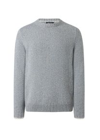 Duże Rozmiary - Maerz - Prążkowany melanżowy sweter z wełny merino - 64