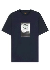 Duże Rozmiary - BOSS Orange - Miękki T-shirt z nadrukiem BOSS z przodu - 4XL