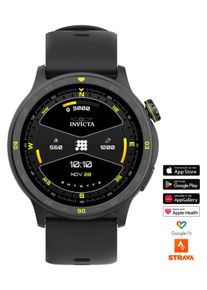 Invicta I-Tech 2 ITECH-001 Herenhorloge - Smartwatch Uurwerk - Roestvrij Staal met Zwarte Wijzerplaat - 45 mm