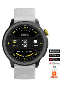 Invicta I-Tech - 2 Pro ITECH-008 Herenhorloge - Smartwatch Uurwerk - Roestvrij Staal met Zwarte Wijzerplaat - 46 mm