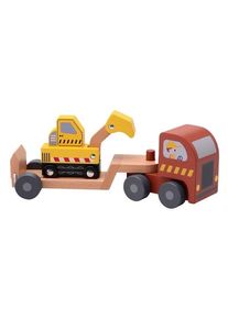 Jou&eacute;co Semi-trailer with excavator