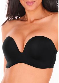 Multiway-BH Lascana, Damen, Gr. 85, Cup A, schwarz, Microtouch, Obermaterial: 68% Polyamid, 20% Polyester, 12% Elasthan, Basic, BHs Multiway-BH, mit 3 Tragevarianten, integrierter St&uuml;tzfunktion, Push-up-Kissen