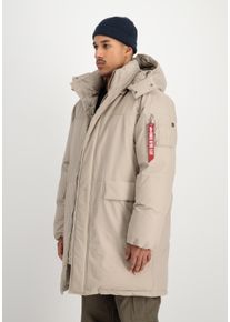 Parka Alpha Industries "Puffer Parka", Herren, Gr. L, beige (vintage sand), Obermaterial: 60% Baumwolle, 40% Nylon, Futter: 100% Nylon, F&uuml;llung: 100% Polyester, Jacken Parka