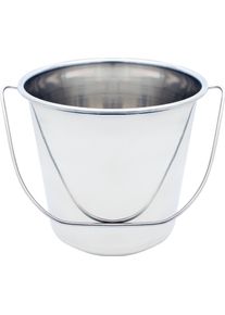 Kr&uuml;ger M&uuml;lleimer KR&Uuml;GER "Edelstahl Eimer rostfrei, 9 Liter", silberfarben, B:31,5cm H:23,5cm &Oslash;:24cm, Edelstahl, M&uuml;lleimer, M&uuml;lleimer, Stabiler Edelstahlgriff