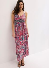 Maxikleid mit Applikationen, pink, Gr&ouml;&szlig;e 36/38 (S), bonprix