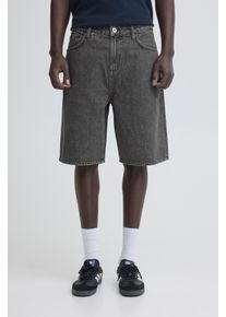 Jeansbermudas Blend "BHBREEZE LOOSE DENIMSHORTS", Damen, Gr. S, N-Gr, denim grau, Denim/Jeans, Obermaterial: 100% Baumwolle, unifarben, loose fit knielang, Jeans Jeansbermudas