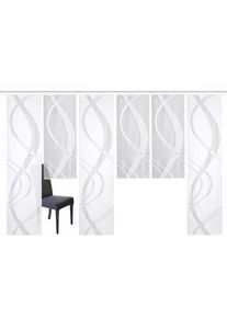 Schiebegardine Home Wohnideen "TIBASA", wei&szlig;, B:57cm H:245cm, Wirkware, Obermaterial: 100% Polyester, Gardinen, Schiebegardine, halbtransparent