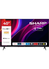 Sharp LED-Fernseher "2T-C40HEx", Energieeffizienz: E, schwarz, 40 &Prime;, Fernseher, LED-Fernseher