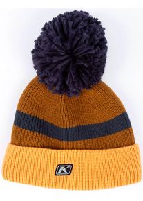 Klim Powder Pom, berretto , colore: Marrone/Arancione/Blu Scuro , dimensione: Taglia unica