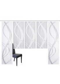 Schiebegardine Home Wohnideen "TIBASA", wei&szlig;, B:57cm H:225cm, Wirkware, Obermaterial: 100% Polyester, Gardinen, Schiebegardine, halbtransparent