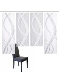 Schiebegardine Home Wohnideen "TIBASA", wei&szlig;, B:57cm H:175cm, Wirkware, Obermaterial: 100% Polyester, Gardinen, Schiebegardine, halbtransparent