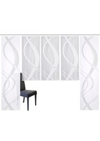 Schiebegardine Home Wohnideen "TIBASA", wei&szlig;, B:57cm H:245cm, Wirkware, Obermaterial: 100% Polyester, Gardinen, Schiebegardine, halbtransparent