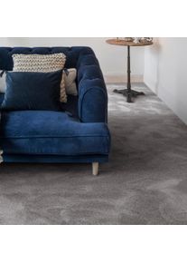 Teppichboden ANDIAMO "Levin, Velours, Gesamth&ouml;he 10 mm, Luxusklasse LC2", grau (anthrazit), B:400cm L:400cm, Kunstfaser, Teppiche, Teppichboden, Uni Farben, Breite 400 cm oder 500 cm, weiche Qualit&auml;t