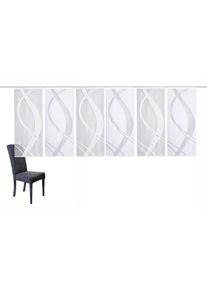 Schiebegardine Home Wohnideen "TIBASO", wei&szlig;, B:57cm H:145cm, Wirkware, Obermaterial: 100% Polyester, Gardinen, Schiebegardine, halbtransparent