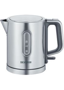 Severin Wasserkocher "WK 3401", silber (geb&uuml;rstet, silber), B:14cm H:19cm T:23cm, Wasserkocher, Wasserkocher