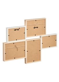 Hama Portraitrahmen "Portr&auml;trahmen Galerie, Formate 2x 10x15 cm und 3x 13x18 cm, 5 Fotos", beige, B/H/T: 50,5cm x 36cm x 2,5cm, Bilderrahmen, Portraitrahmen